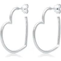 Elli Boucles d'oreilles 'Herz' argent
