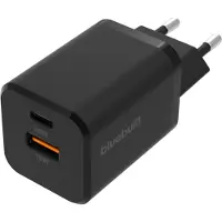 BlueBuilt Chargeur Power Delivery et Quick Charge avec 2 Ports USB 38 W Noir