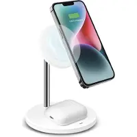 SBS Station de recharge verticale 2‑en‑1 pour smartphones/AirPods