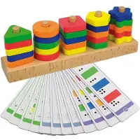 Andreu Toys ANDREU - Bloc de formes géographiques