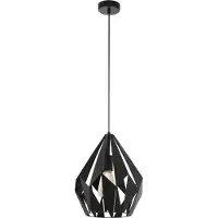 Eglo Lampe suspendue noire Carlton 1