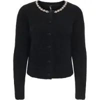 ONLY Cardigan 'ONLViva' noir / blanc perle
