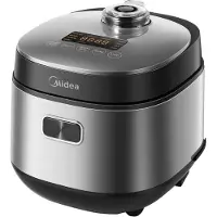 Midea Digitaler Multikocher mit Timer, Cuiseur vapeur + cuiseur à riz, Argent, Noir