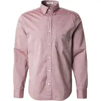 Gant pour homme. 3000100 Chemise classique à coupe régulière en popeline rouge (XL), Casuel, Coton, Manche longue