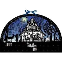 Sonstige Verlage Calendrier de l'Avent mural - Arc de lumière forêt de Noël