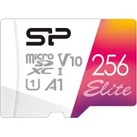 Silicon Power SP256GBSTXBV1V20SP MicroSD Card 256GB UHS-1 Elite/CL.10 inkl.Adap