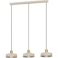Eglo Lampe suspendue Valdiola 3 brun sable clair