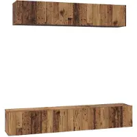 vidaXL Ensemble d'armoires TV mural 5 pcs Bois ancien