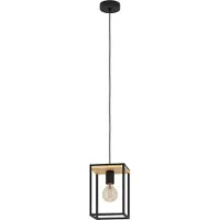Eglo Suspension 1 flamme h x l 110 x 18 cm noir/brun