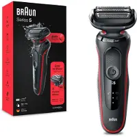 Braun Series 5 Rasoir électrique EasyClean Wet Dry rechargeable Homme Rasage