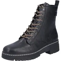 Rieker Bottines à lacets pour femmes Noir, Couleur:noir, EU Taille:38