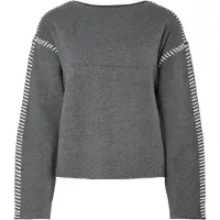 Y.A.S Stitcha Sweater Gris L Femme