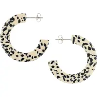 Fräulein Wunder Boucles d'oreilles 'Acetat Abby' beige