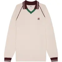 FILA Vestes en maille 'Molinazzo' vert foncé / rouge foncé / blanc cassé