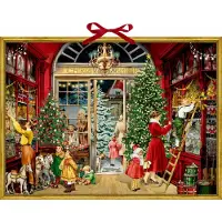Sonstige Verlage Calendrier de l'Avent mural - Magasin de Noël nostalgique