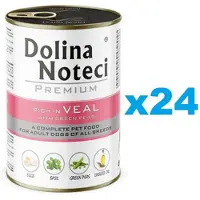 Dolina Noteci Premium Bogata w cielęcinę z zielonym groszkiem 6x400 g