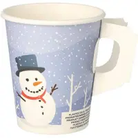 Papstar 50 gobelets jetables Snowtime 0,2 l