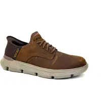 SKECHERS Pantoufle 'Slipper Herren 205046 CDB Echtleder in braun' marron