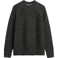 Superdry Pull-over noir chiné