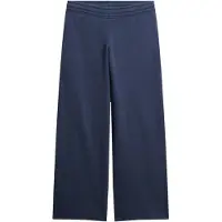 Superdry pour femme. W7010931A Pantalon de jogging droit à effet délavé marine (L), Casuel, Sport, Coton, Multisport