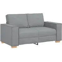 vidaXL Canapé 2 places gris clair 160x78x84 cm Tissu
