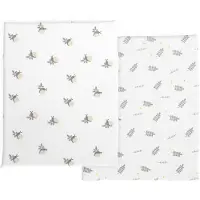 Chicco N2m Forever Bamboo Set Sheets For Cradle Blanc Enfants