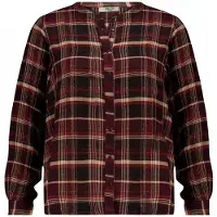 Deeluxe Chemisier 'LEANDRI' gris / rouge / bordeaux