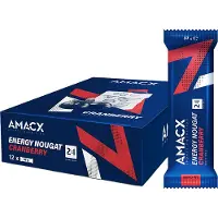 Amacx Boîte De Barres énergétiques Canneberge Nougat 37g 12 Unités