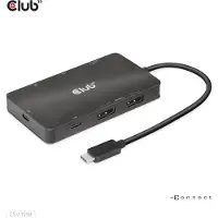 Club 3D CLUB3D CSV-1598 station d'accueil USB 3.2 Gen 2 (3.1 Gen 2) Type-C Noir