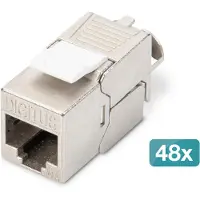 Digitus CAT 6A Keystone Jack, blindé, 48 pièces sans outillage (Module Keystone)
