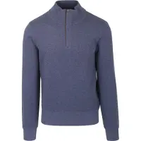 Gant pour homme. 2068028 Sacker Rib half-zip sweatshirt bleu (4XL), Casuel, Coton
