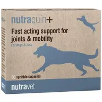 Nutravet Nutraquin+ 30 gélules pour les articulations des chiens et des chats