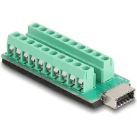 DeLOCK USB type-E clé A femelle vers bloc terminal adaptateur 20 broches