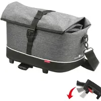 Asista 0265UK Sacoche de porte-bagages Rackpack City ,38x21x25cm, env.900g, tweed, gris