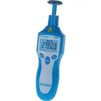 Peaktech Peak Tech vitesse de couteau/tachymètre numérique ? Affichage à 5 chiffres ? 1. 199999 UPM ? avec mesure et de contact sans contact sur roue de mesure, 1 pièce, P 2795