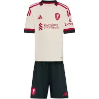 Adidas Liverpool Fc 25/26 Mini Away Junior Set Noir 3-4 Years Enfants