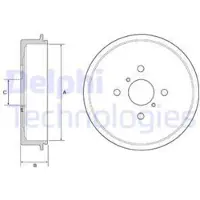 Delphi Tambour de frein BF552