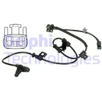 Delphi Capteur, vitesse de roue SS20615