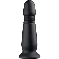 Hismith Premium Gode Garnet KlicLok et ventouse 25 CM Noir