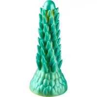 Creature Cocks Stegosaurus - gode ceinture dildo réaliste - silicone vert 20cm