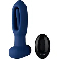 ANOS - vibromasseur anal langue - silicone bleu