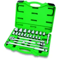 Toptul Clé à douillerait 1/2 pouces 12-kant 24 pièce (8 10 - 21 22 23 24 27 32mm)