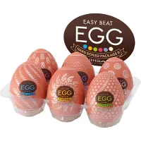 Tenga - œuf masturbateur pack de 6 - sensation forte