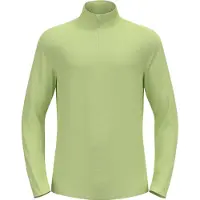 Odlo Hommes Roy Mid Layer avec demi-fermeture à glissière, hommes - , Couleur:40452 shadow lime - lime Cream, Taille:S