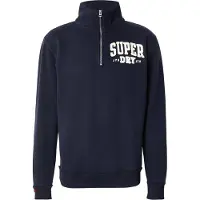 Superdry Vintage Athletic Half Zip Sweatshirt Noir L Homme