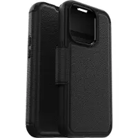 Otterbox Strada Apple iPhone 15 Pro Book Case Cuir Noir avec MagSafe