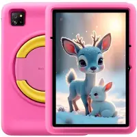 Blackview Tab 60 Pro Kids LTE 10.1-inch HD+ 800x1280 IPS 60Hz 4GB/128GB Octa-core T606 1.6GHz 5MP Front/8MP Back Camera Battery 7700mAh NO Carger USB Type-C Android 15 SD card slot Rose Pink