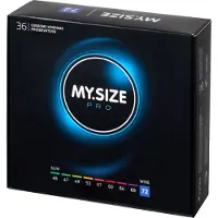 MY.SIZE Pro 72 Mm Condoms 36 Units Bleu