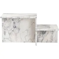 Skye Decor , Harmony - Fressia Marble, Tables basses, marbre Freesia, 80 x 40 x 40 cm