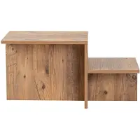 Skye Decor , Harmony - Atlantic Pine, Tables basses, Pin atlantique, 80 x 40 x 40 cm